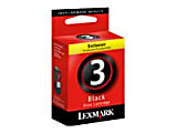 Lexmark™ 3 Black Ink Cartridge, 18C1530