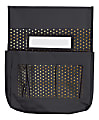 Carson-Dellosa Chairback Buddy Pocket Chart Storage, 15"H x 19"W x 2"D, Black/Gold Polka Dots, Pre-K to 8th Grade 1 thumbnail image