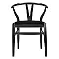 Eurostyle Evelina Velvet Side Accent Chairs, Black, Set Of 2 Chairs