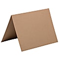 JAM Paper® Fold-Over Cards, 4 3/8" x 5 7/16", 100% Recycled, Brown, Pack Of 25 1 thumbnail image