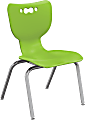 MooreCo Hierarchy Armless Chair, 14" Seat Height, Green