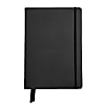 Russell & Hazel A5 Hardcover Vegan Leather Journal, 5-15/16" x 8-3/8", 252 Pages, Black