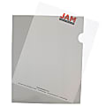 JAM Paper® Plastic Sleeves, 9" x 11 1/2", 1" Capacity, Smoke Gray, Pack Of 12