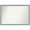 Amanti Art Non-Beveled Rectangle Wood Framed Bathroom Wall Mirror, 26-1/4” x 38-1/4”, Sky Blue Rustic 1 thumbnail image