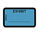 Tabbies Color-coded Legal Exhibit Labels, TAB58091, 1 5/8"W x 1"L, Blue, Pack Of 252