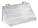 Azar Displays 4-Tier Step Counter Display, 8"H x 16"W x 8"D, Clear 1 thumbnail image