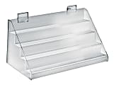 Azar Displays 4-Tier Step Counter Display, 8"H x 16"W x 8"D, Clear