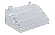 Azar Displays 3-Tier Counter Display Organizer, 7"H x 16"W x 11-3/4"D, Clear 1 thumbnail image