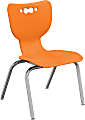 MooreCo Hierarchy Armless Chair, 14" Seat Height, Orange