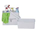 Mind Reader Steel Cleaning Caddy, 8-3/4"H x 10-1/2"W x 8"D, White 1 thumbnail image