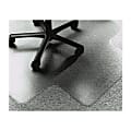 SKILCRAFT Lowith Med-pile PVC Floor Mat, Floor, Carpeted Floor, 60" L x 46" W x 0.13" H, Vinyl, Clear 1 thumbnail image