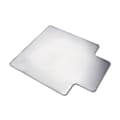 SKILCRAFT High-pile PVC Heavy-duty Floor Mat, Floor, Carpeted Floor, 60" L x 46" W x 0.22" H, Vinyl, Clear 1 thumbnail image
