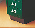 Bisley Plinth 14"D Base For Multidrawer Under-Desk Vertical File Cabinets, Black