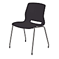 KFI Studios Imme Stack Chair, Black/Silver