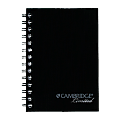 Mead® Cambridge® Limited Mini Business Notebook, 3 1/2" x 5", 160 Pages (80 Sheets), 30% Recycled, Black