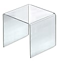 Azar Displays 9-1/2" Acrylic Riser Displays, 9-1/2”H x 9-1/2”W x 9-1/2”D, Clear, Pack Of 4 Risers 1 thumbnail image