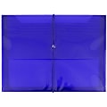 JAM Paper® Plastic Booklet Expansion Envelopes, Letter-Size, 9 3/4" x 13", Snap Closure, Blue 1 thumbnail image