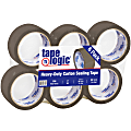 Tape Logic® #400 Industrial Acrylic Tape, 3" Core, 2" x 55 Yd., Tan, Case Of 6