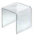 Azar Displays 7-1/2” Acrylic Riser Displays, 7-1/2”H x 7-1/2”W x 7-1/2”D, Clear, Pack Of 4 Risers 1 thumbnail image