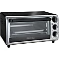 Proctor Silex 4 Slice Modern Toaster Oven - Toast, Pizza, Bake, Broil - Black, Silver 1 thumbnail image