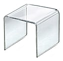 Azar Displays Riser Displays, 3-1/2”H x 3-1/2”W x 3-1/2”D, Clear, Pack Of 4 Risers 1 thumbnail image