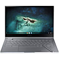 Samsung Galaxy Chromebook XE930QCA-K02US 13.3" Touchscreen 2 in 1 Chromebook - Intel Core i5 10th Gen i5-10210U - 8 GB  - 256 GB SSD - Mercury Gray - Chrome OS - Intel UHD Graphics - 8 Hours Battery 1 thumbnail image