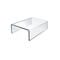 Azar Displays Acrylic Riser Displays, 2”H x 5-1/2”W x 4”D, Clear, Pack Of 4 1 thumbnail image