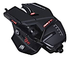 Mad Catz The Authentic R.A.T. 6+ Optical Gaming Mouse - PixArt PMW3360 - Cable - Black - 1 Pack - USB 2.0 - 12000 dpi - 11 Button(s)