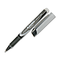 SKILCRAFT® Liquid Magnus Comfort Grip Rollerball Pens, Micro Point, 0.5 mm, Black Barrel, Black Ink, Pack Of 4 (AbilityOne 7520-01-587-7801)