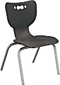 MooreCo Hierarchy Armless Chair, 16" Seat Height, Black