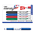 BIC Intensity Low Odor Dry Erase Markers, Fine Bullet Tip, Assorted Colors, Pack of 4 1 thumbnail image