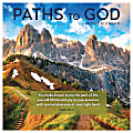 2025 TF Publishing Monthly Mini Wall Calendar, 7” x 7”, Paths To God, January 2025 To December 2025
