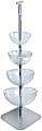 Azar Displays 4-Tier Cascading Bowl Display, 60"H x 17"W x 17"D, Clear 1 thumbnail image