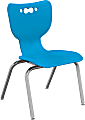 MooreCo Hierarchy Armless Chair, 16" Seat Height, Blue