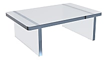Azar Displays Deluxe Acrylic Monitor Riser Display, 4”H x 11-3/4”W x 7-3/4”D, Clear 1 thumbnail image