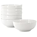 Our Table Simply White 6-Piece Round Porcelain Coupe Bowl Set, 6", White 1 thumbnail image