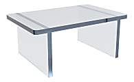 Azar Displays Deluxe Acrylic Monitor Riser Display, 5”H x 11-3/4”W x 7-3/4”D, Clear 1 thumbnail image