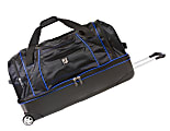 ful Workhorse Rolling Duffel Bag, Black/Blue