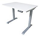 Victor Electric 36"W Standing Desk, White