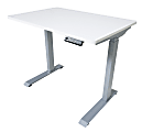 Victor Electric Standing Desk, 28-3/4"H x 36"W x 23-5/8"D, White