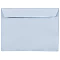 JAM Paper® Booklet Envelopes, 9" x 12", Gummed Seal, Baby Blue, Pack Of 25