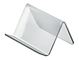 Azar Displays Acrylic Easel Displays, 2-1/2"H x 3-3/4"W x 3-1/2"D, Clear, Pack Of 10 Holders