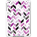 OTM iPad Mini White Glossy Case Ziggy Collection, Purple - For Apple iPad mini Tablet - Ziggy - White, Purple - Glossy