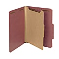 Smead® Pressboard Classification Folders, 1 Divider, Letter Size, 100% Recycled, Red, Box Of 10 1 thumbnail image
