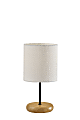 Adesso Brielle Table Lamp, 16”H, White Shade/Natural Base 1 thumbnail image