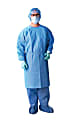 Medline AAMI Level 3 Isolation Gowns, Regular, Blue, Case Of 50