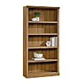 Realspace® Premium Bookcases 70 1/16"H 5-Shelf Transitional Bookcase, Oak/Light Finish, Standard Delivery