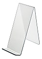 Azar Displays Acrylic Easel Displays, 10-1/2"H x 4-1/2"W x 9-1/2"D, Clear, Pack Of 10 Holders