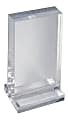 Azar Displays Imperial Acrylic Block Sign Holder, 7-3/4"H x 5"W x 3"D, Clear 1 thumbnail image