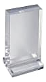 Azar Displays Imperial Acrylic Block Sign Holder, 7-3/4"H x 5"W x 3"D, Clear